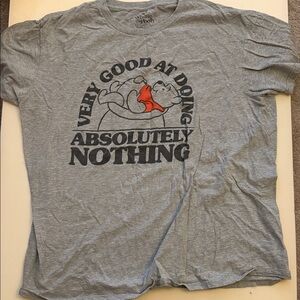 Vintage Gray Winnie the Pooh Graphic Tee